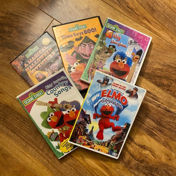 ELMO & Sesame Street DVD Bundle - Picture 1 of 6